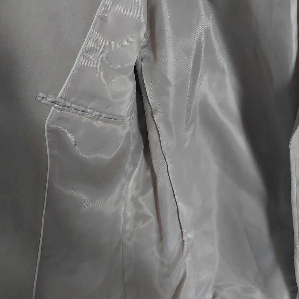 PERRY ELLIS Classic Fit Beige Linen Sport Coat Blazer Jacket Size 42R